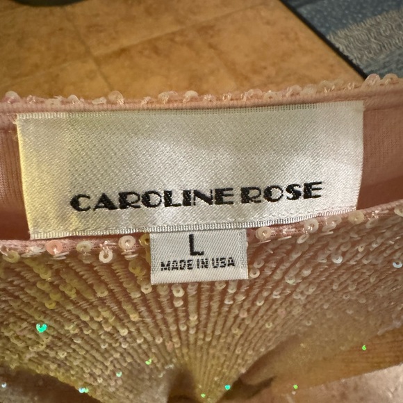 Pink Sequin Sleeveless Top - Picture 6 of 6